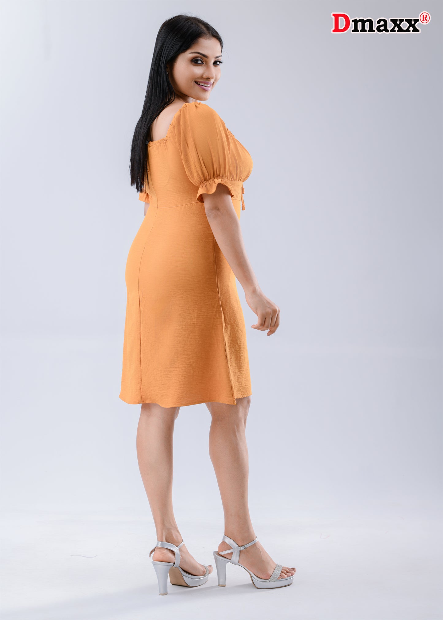 Women's Puff Sleeves & off shoulder Mini Dress