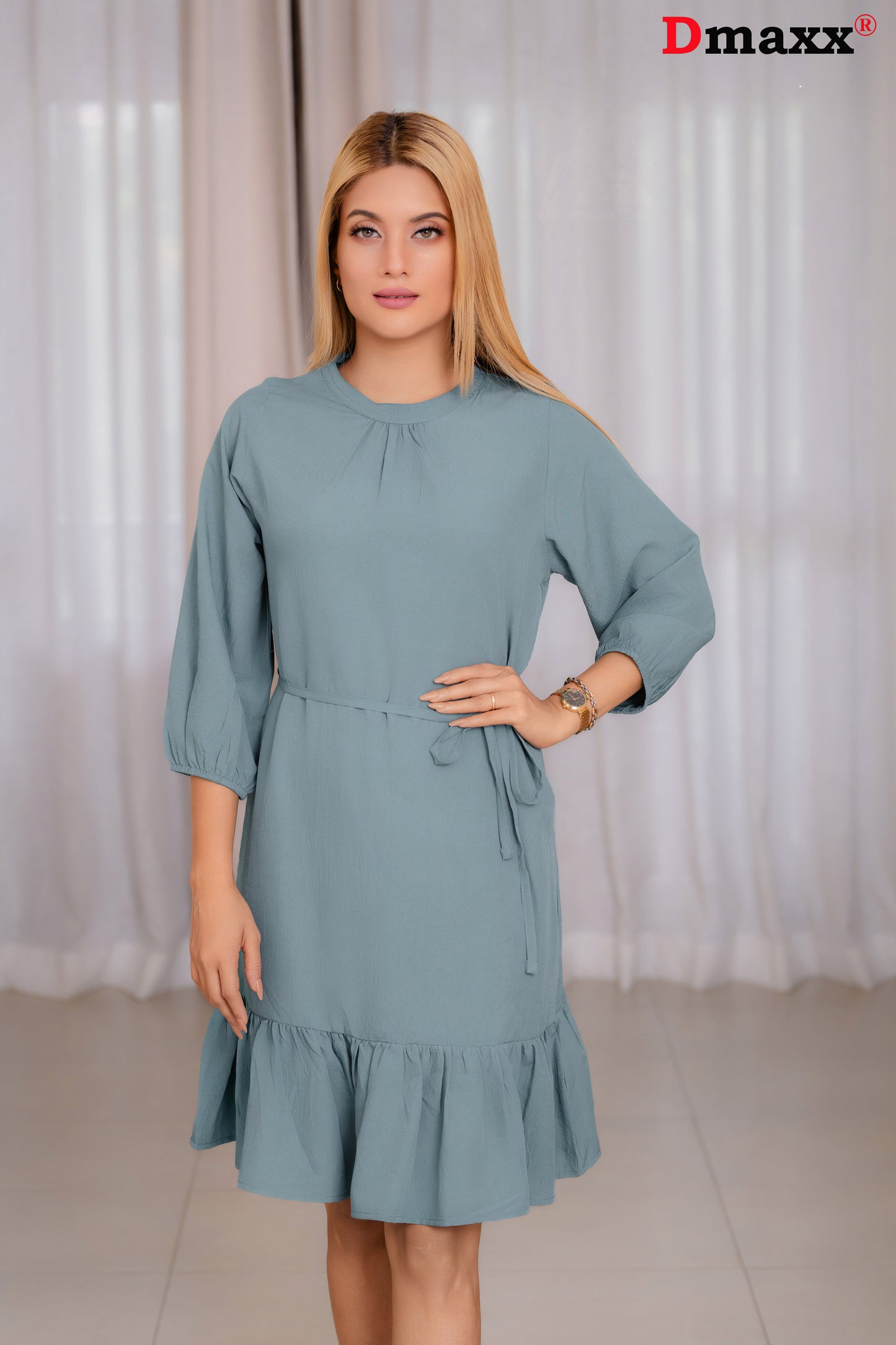 Belted Bishop Mini Dress ❄