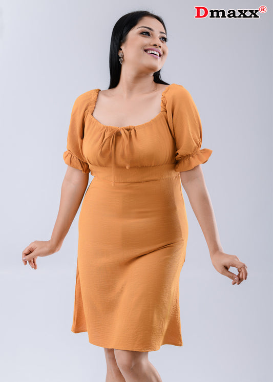 Women's Puff Sleeves & off shoulder Mini Dress