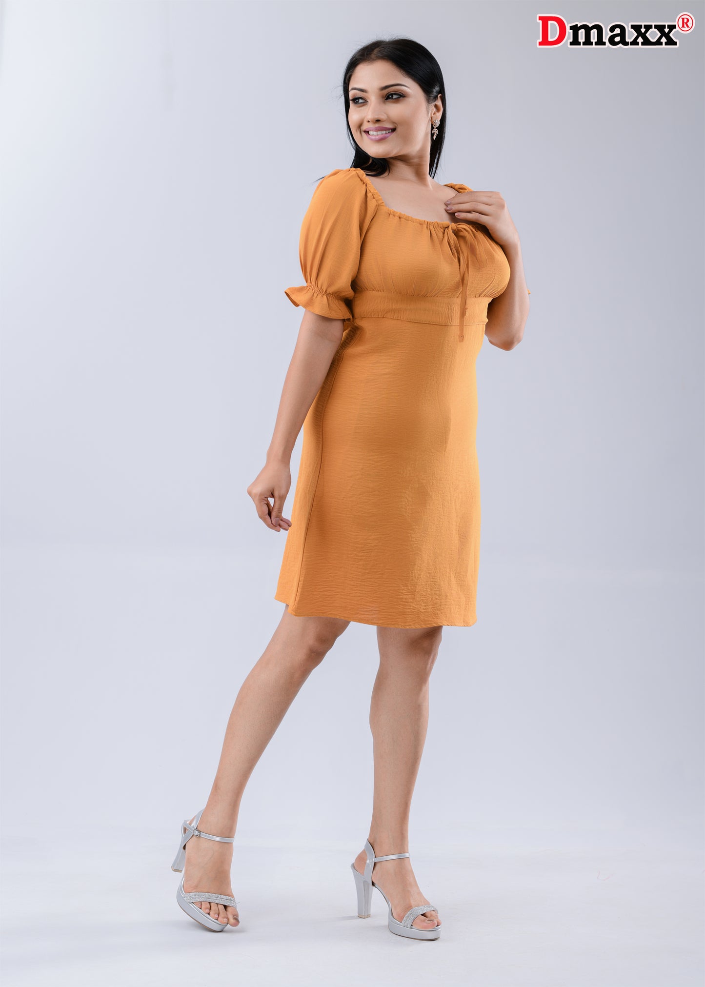 Women's Puff Sleeves & off shoulder Mini Dress