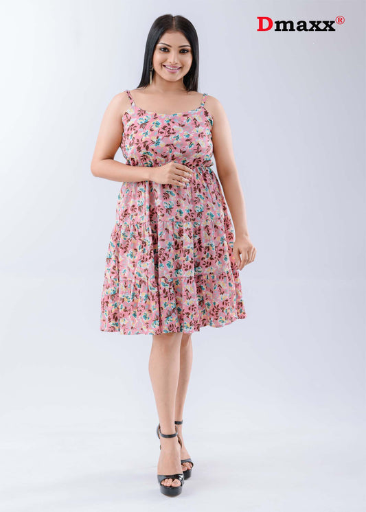 Floral strap Mini dress