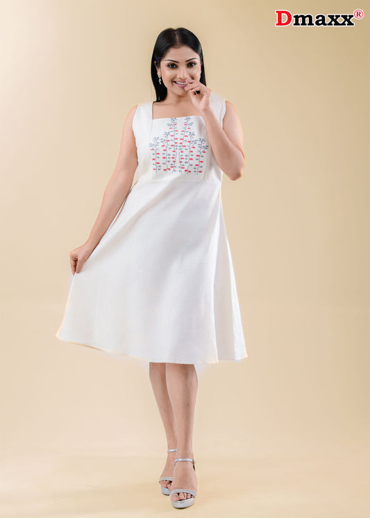 Women’s  Embroidered Chevron Dress