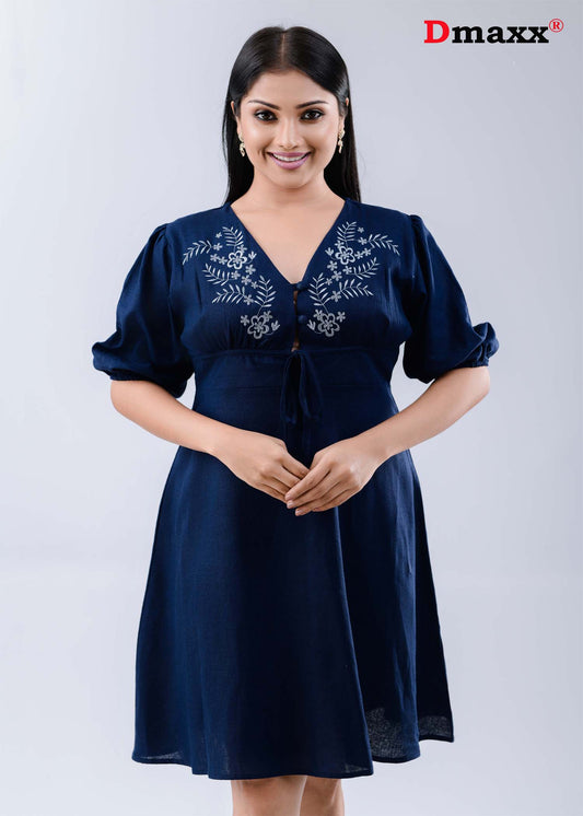 Women's Monsoon Embroidered Chevron Dress