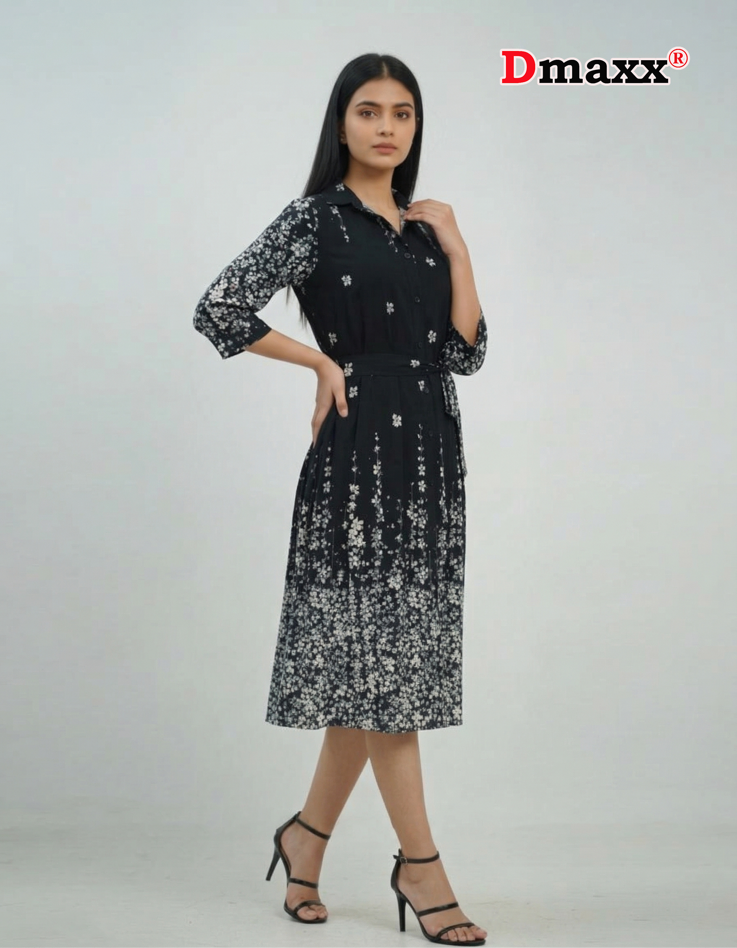 Soft Bloom Tie Dress