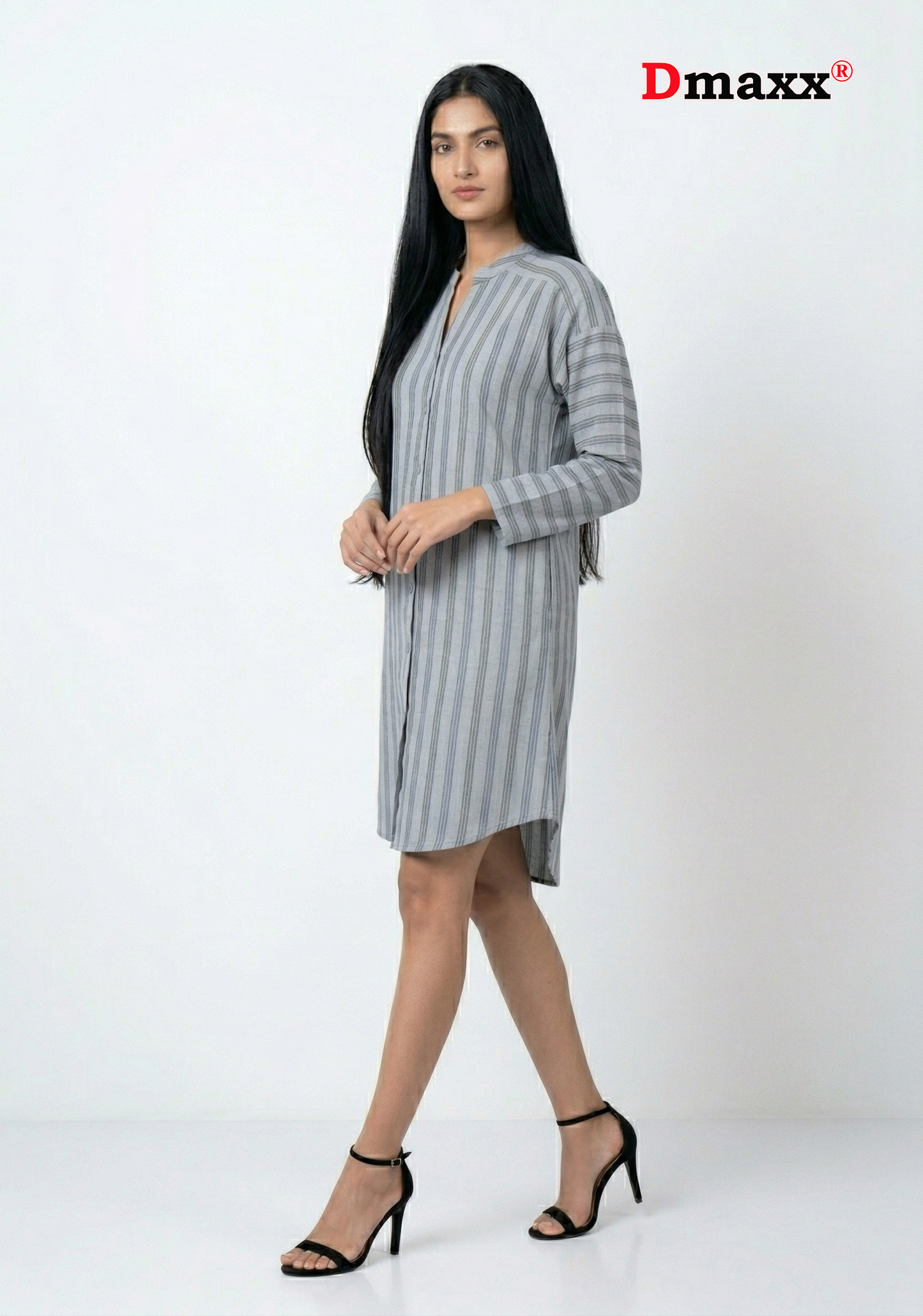 Metro Stripe Mini Dress
