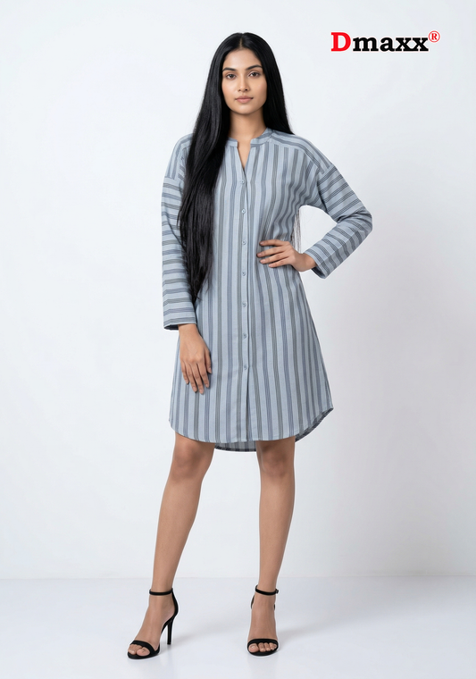 Metro Stripe Mini Dress