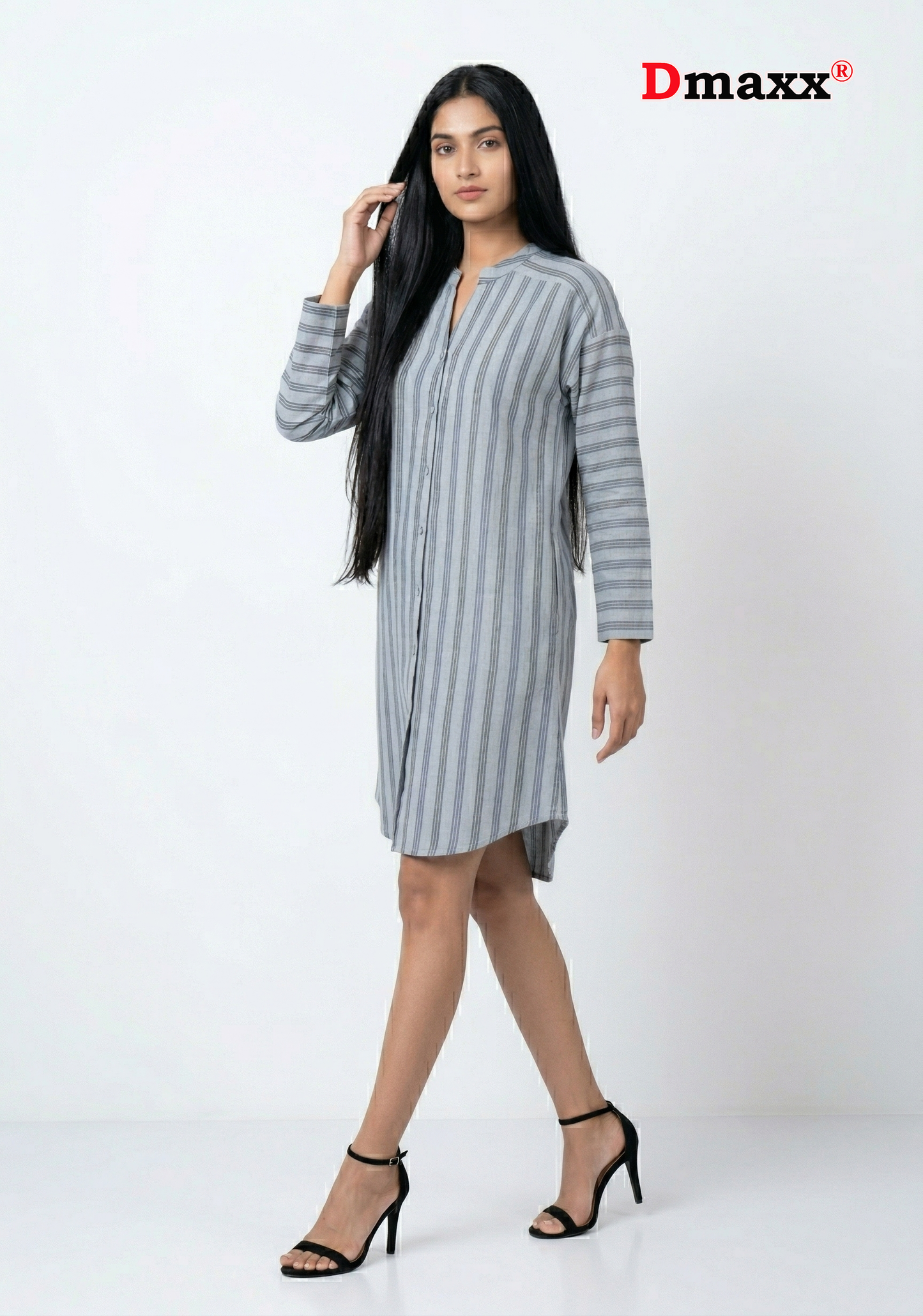 Metro Stripe Mini Dress