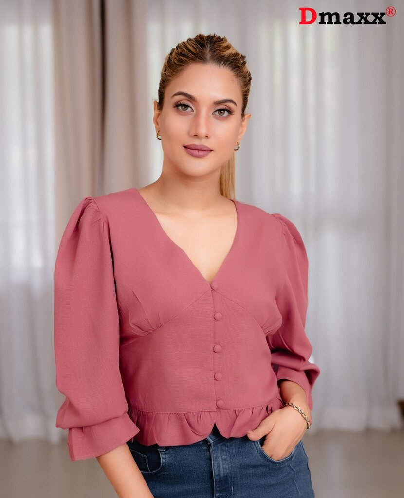 Zara Button Front Blouse 🌸