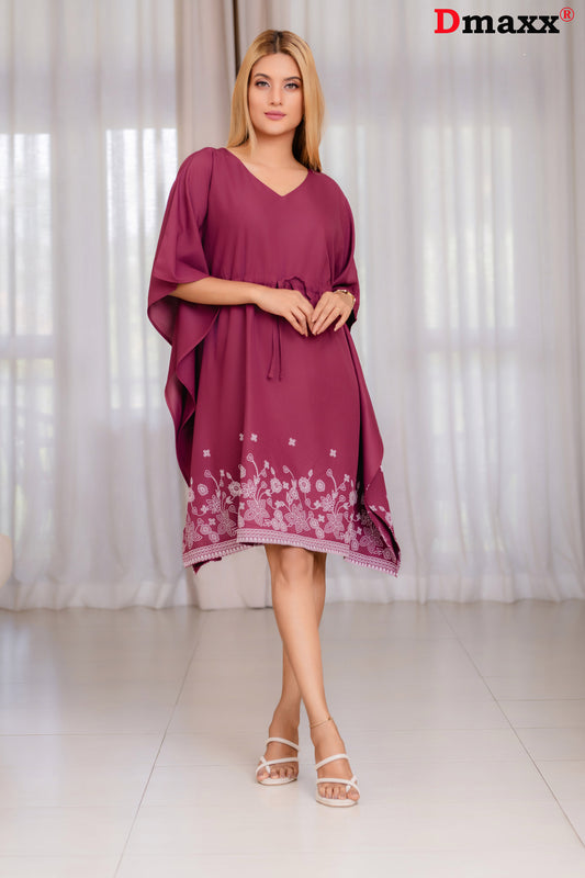 V Neck Butterfly Dress 🦋